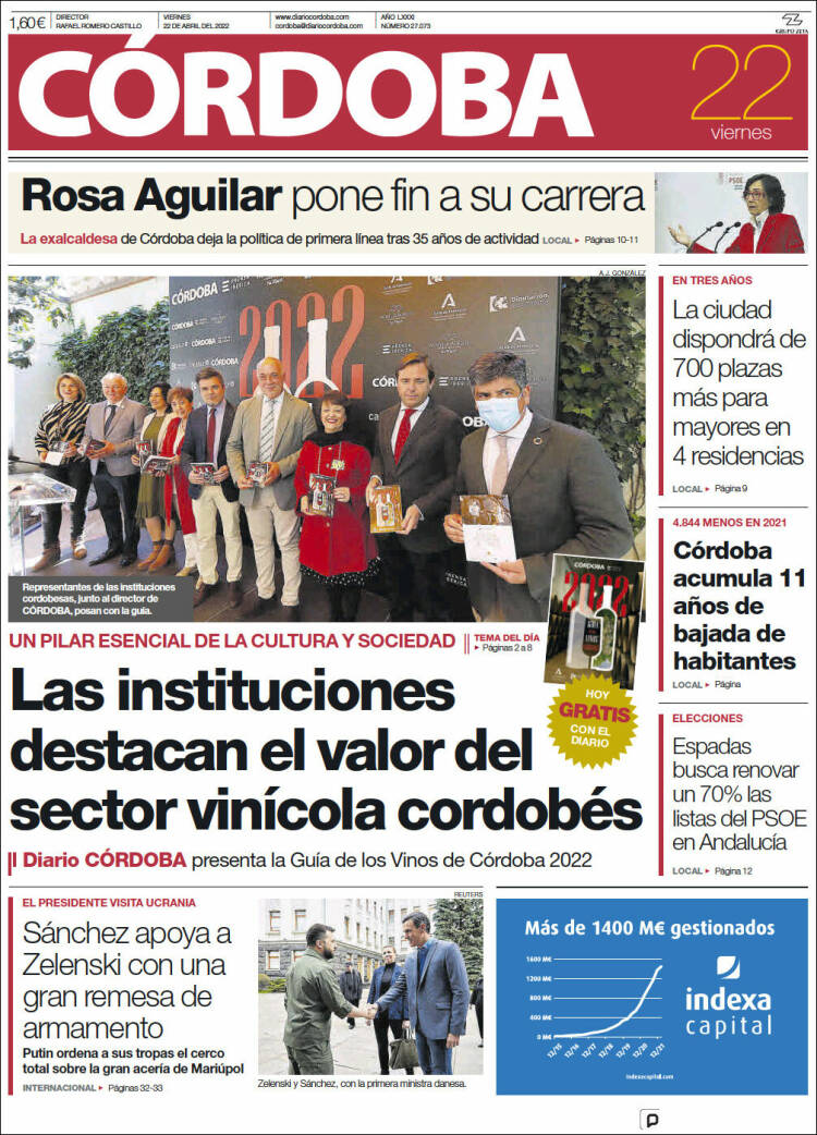 Portada de Diario de Córdoba (España)