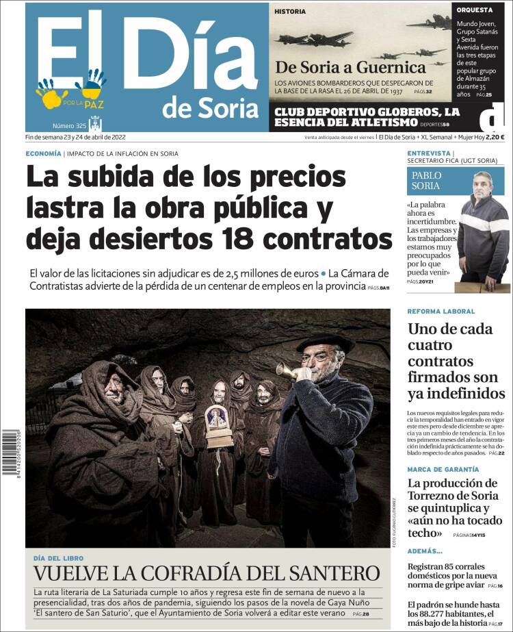 Portada de El Día de Soria (España)