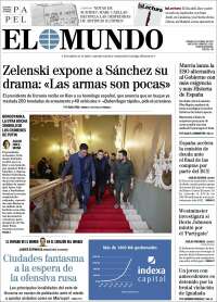 Portada de El Mundo (España)