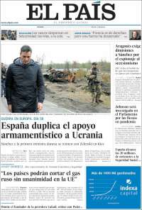 Portada de El País (España)