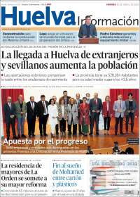 Portada de Huelva Información (España)