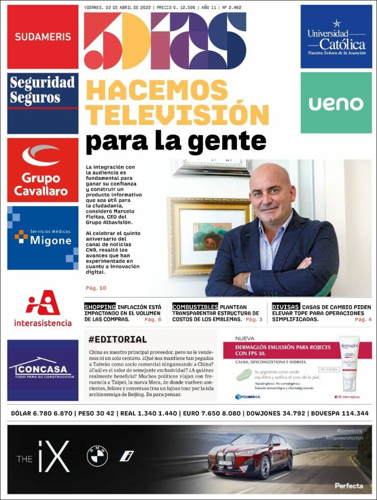 Portada de 5 Días (Paraguay)