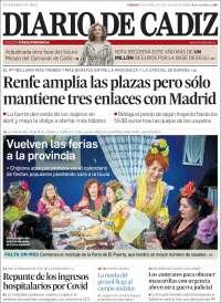 Portada de Diario de Cádiz (España)