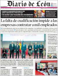 Portada de Diario de León (España)