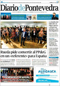 Portada de Diario de Pontevedra (España)