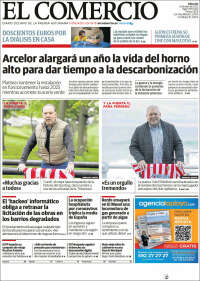 Portada de El Comercio - Gijón (España)