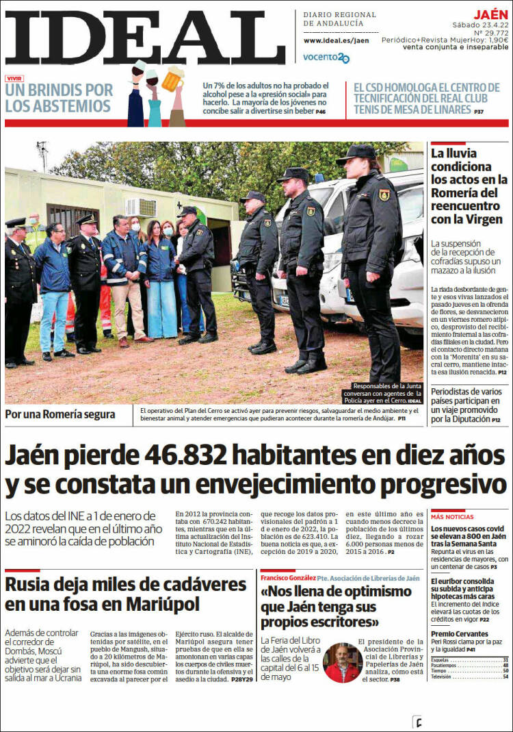 Portada de El Ideal de Jaén (España)