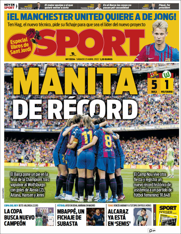 Portada de Sport (España)