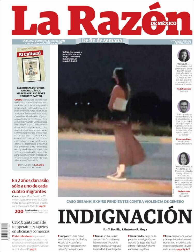 Portada de La Razón (México)