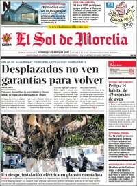 Portada de El Sol de Morelia (México)