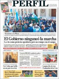 Portada de Diario Perfil (Argentine)