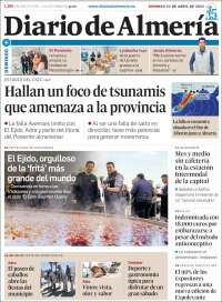 Portada de Diario de Almería (España)