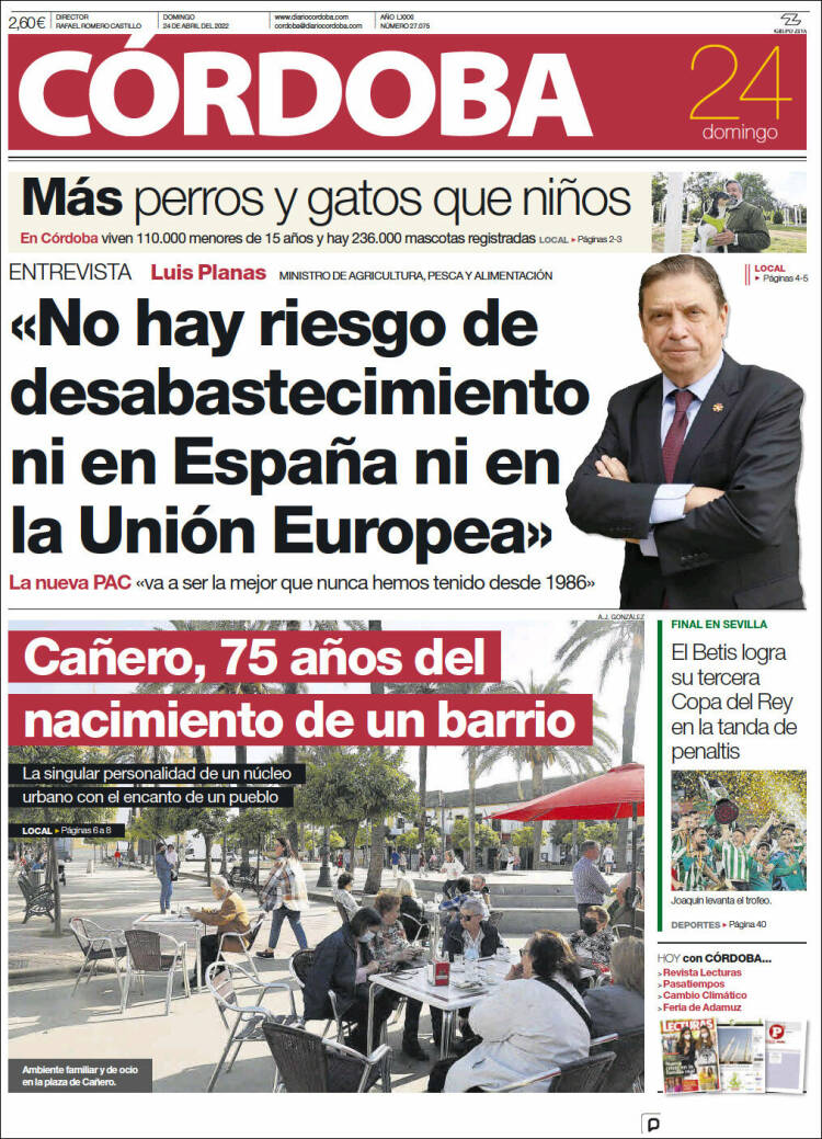 Portada de Diario de Córdoba (Spain)