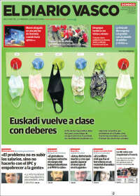 Portada de Diario Vasco (Espagne)