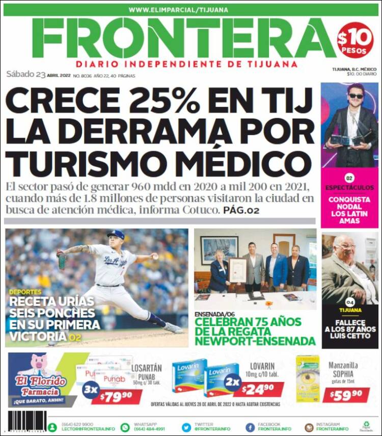 Portada de Frontera (M&eacute;xico)