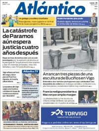 Portada de Atlántico Diario (España)