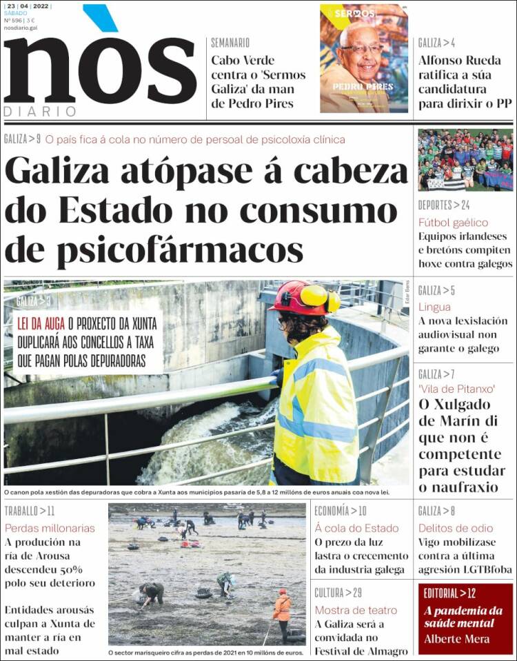 Portada de Nòs Diario (España)