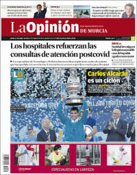 Portada de La Opinión de Murcia (España)