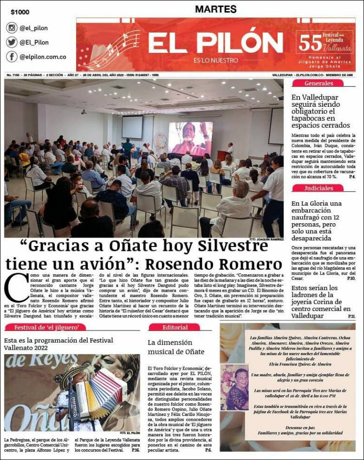 Portada de El Pilón (Colombia)