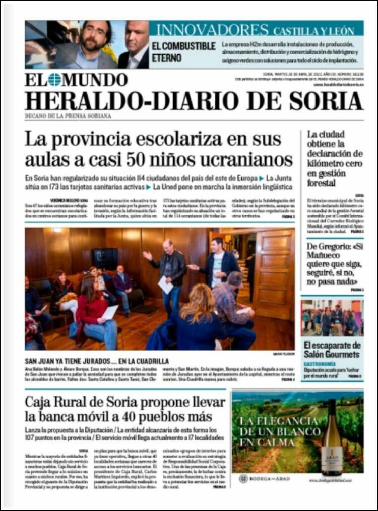 Portada de Diario de Soria (España)