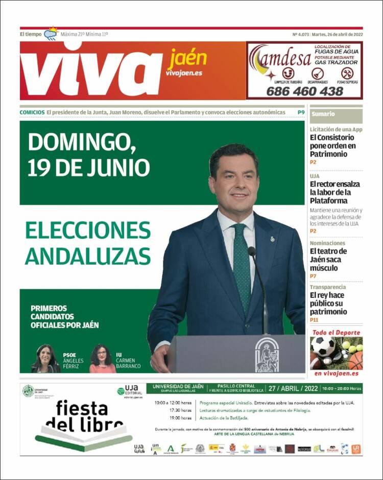 Portada de Viva Jaén (España)