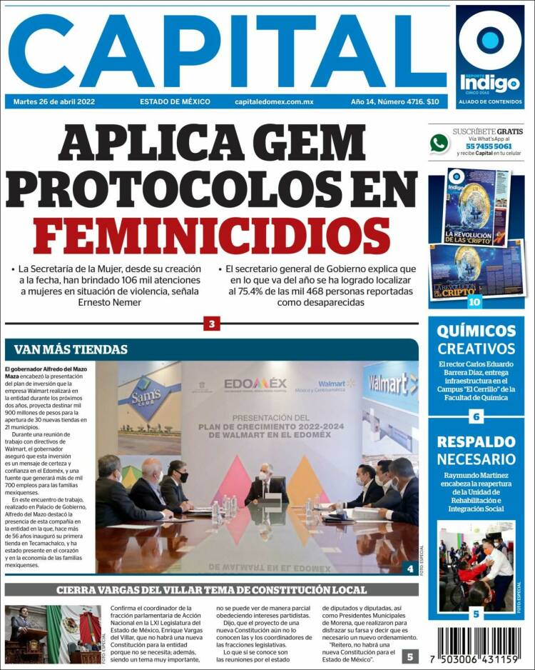 Portada de Capital México (M&eacute;xico)