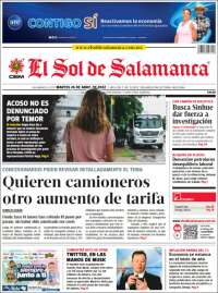 Portada de El Sol de Salamanca (M&eacute;xico)