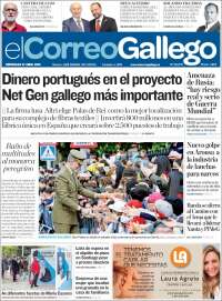 Portada de El Correo Gallego (Espa&ntilde;a)