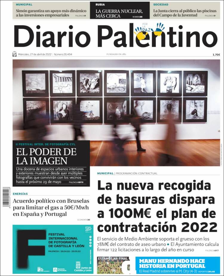 Portada de Diario Palentino (Espa&ntilde;a)