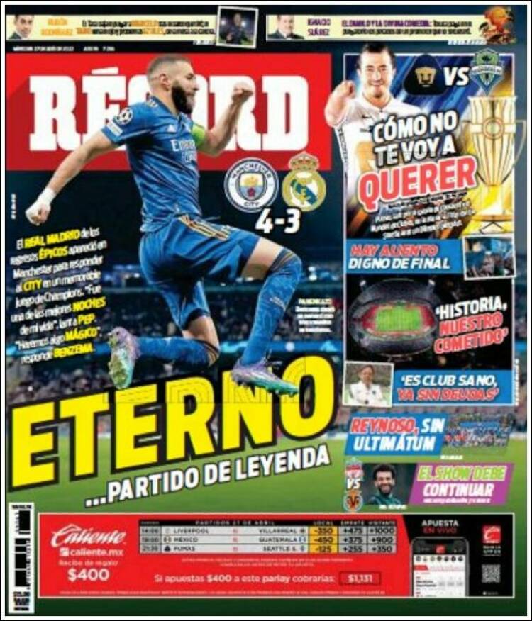 Portada de Record (México)