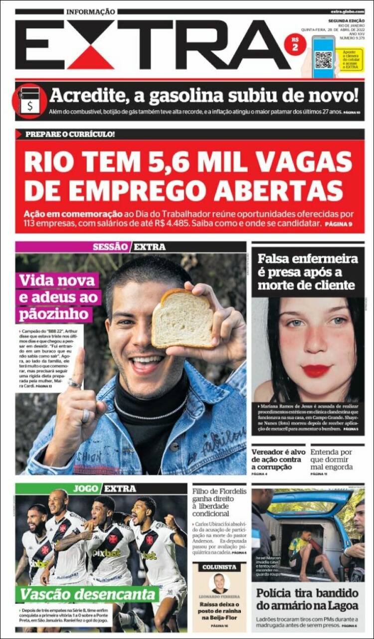 Portada de Extra (Brasil)