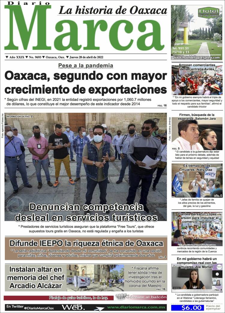 Portada de Diario Marca (México)