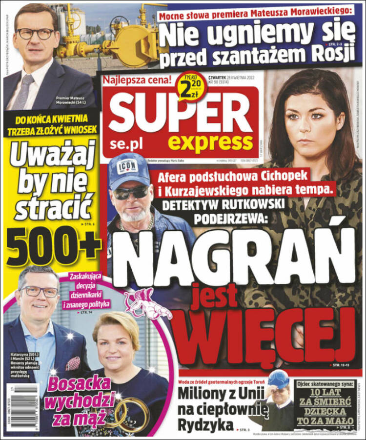 Portada de Super Express (Pologne)