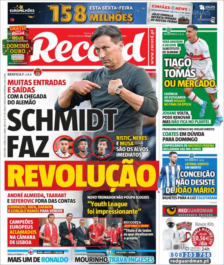 Portada de Record (Portugal)