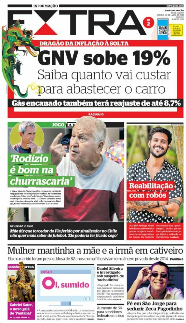 Portada de Extra (Brasil)