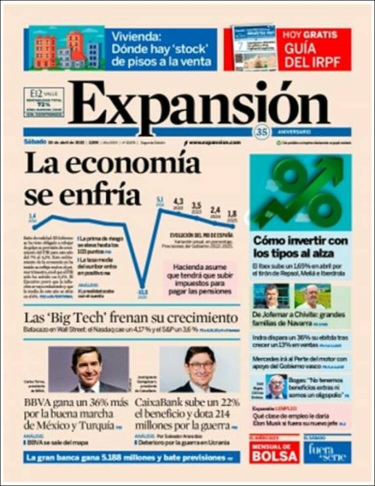 Portada de Expansión (Espa&ntilde;a)