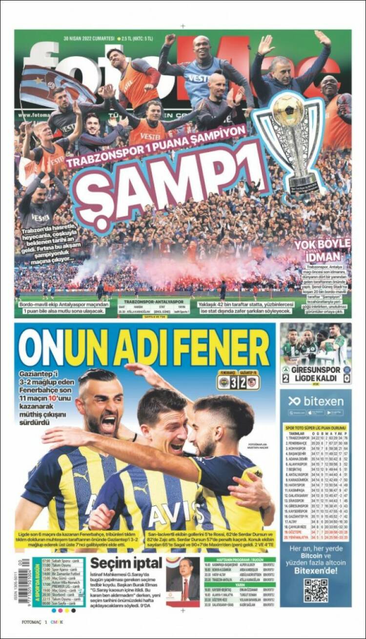 Portada de Fotomaç (Turqu&iacute;a)