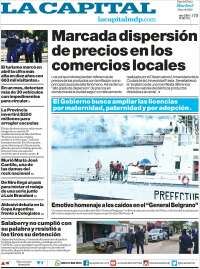 Portada de Diario La Capital - Mar del Plata (Argentina)