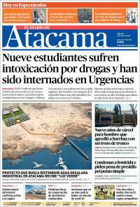 Portada de Diario de Atacama (Chile)