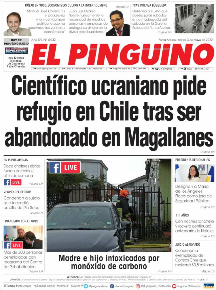 Portada de El Pingüino (Chili)