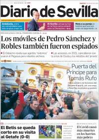 Portada de Diario de Sevilla (Espagne)