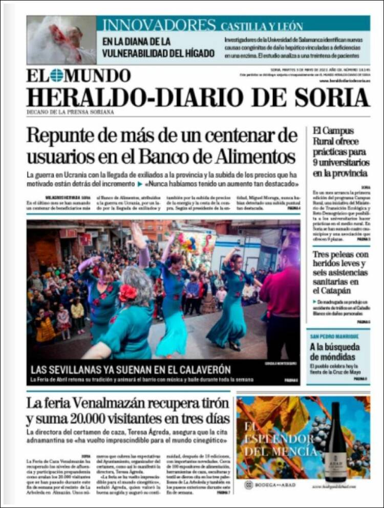 Portada de Diario de Soria (España)