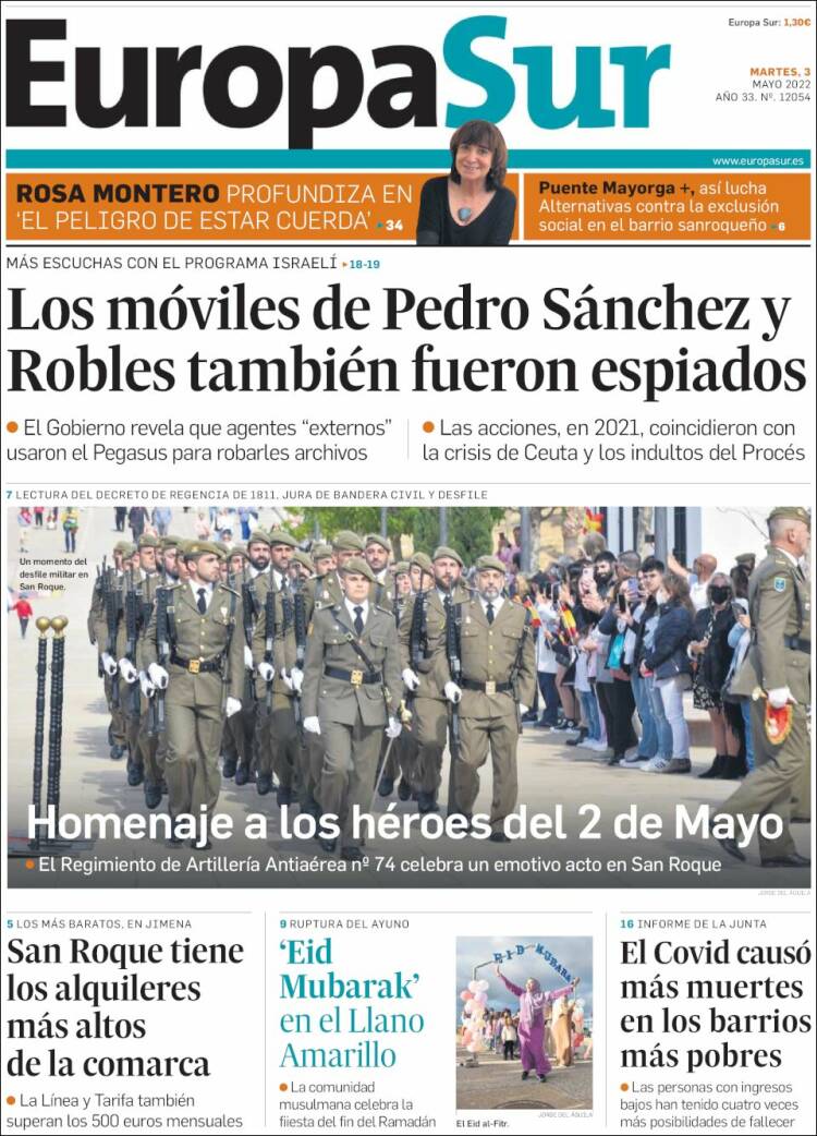 Portada de Europa Sur (España)