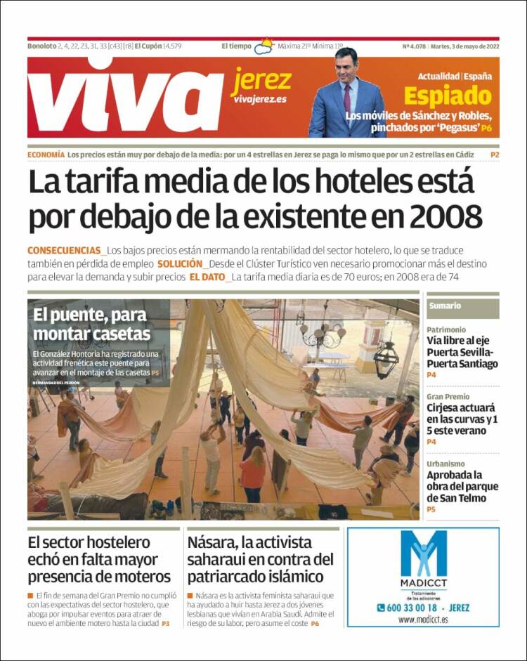 Portada de Información - Jerez (España)