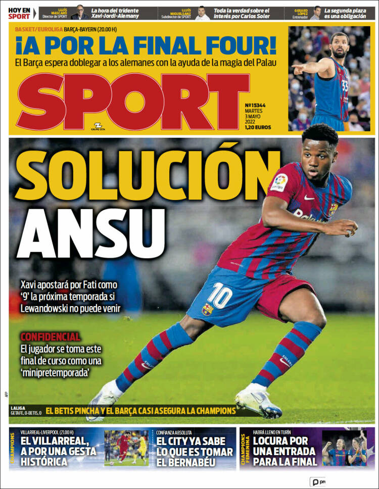 Portada de Sport (Espagne)