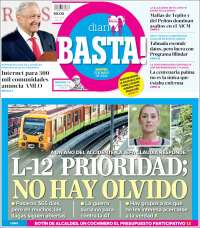 Portada de Diario Basta (Mexique)