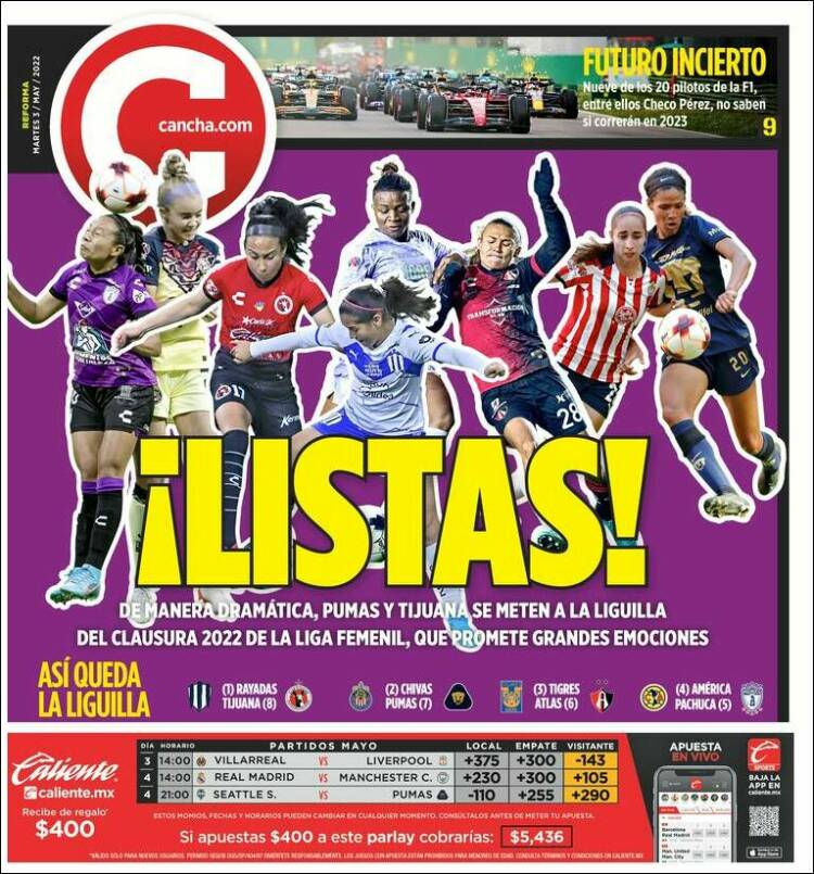 Portada de Cancha (México)