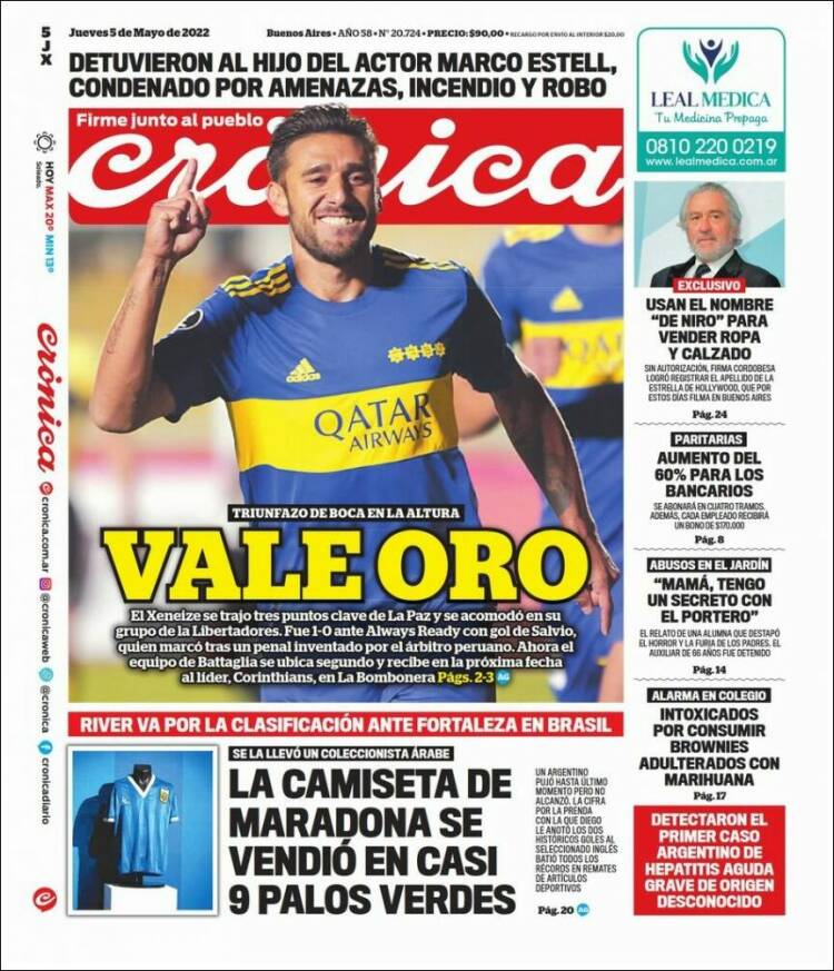 Portada de La Voz del Chaco (Argentina)