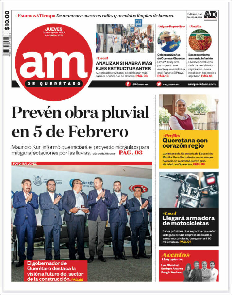 Portada de A.M. Querétaro (México)