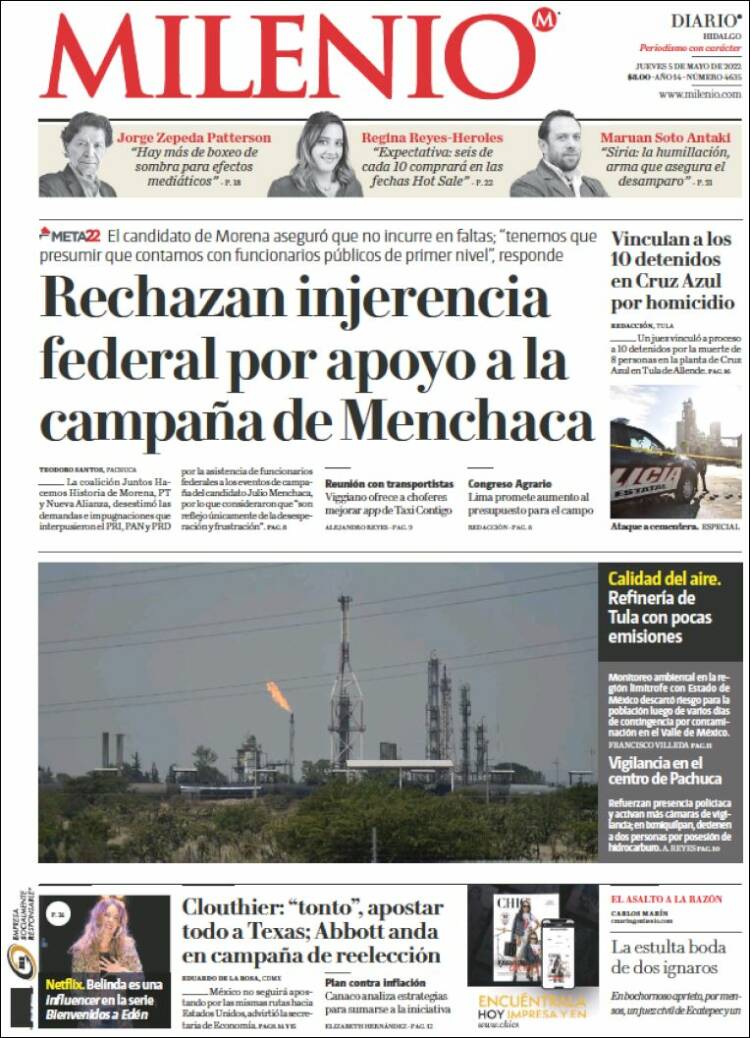 Portada de Milenio de Hidalgo (México)